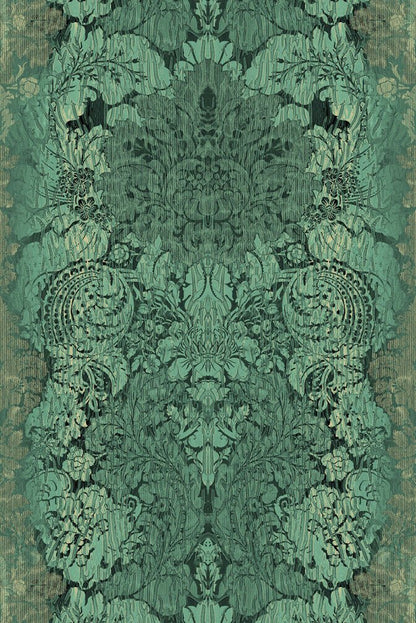 Studio Damask Wallpaper - Turquoise - Timorous Beasties - ROR/SDAM/TAKI/01 - Premier Wallcovering