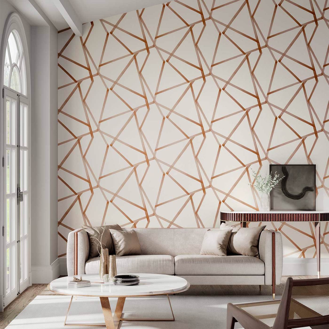 Sumi Wallpaper - Linen/Copper - Harlequin - HTEW112598 - Premier Wallcovering