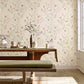 Summer Harvest Wallpaper - Claret/Olive - Sanderson - DEBB216495