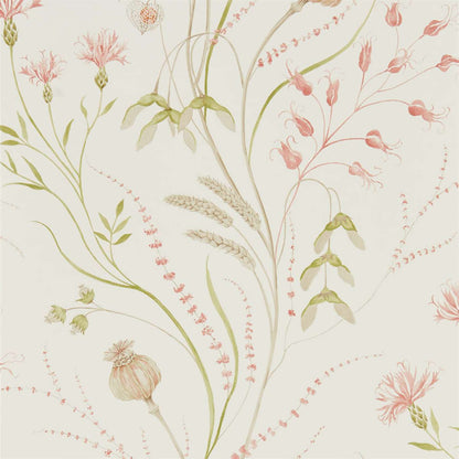Summer Harvest Wallpaper - Claret/Olive - Sanderson - DEBB216495