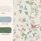 Summer Palace Wallpaper - Sage & Apricot - Laura Ashley - 120133 - Premier Wallcovering