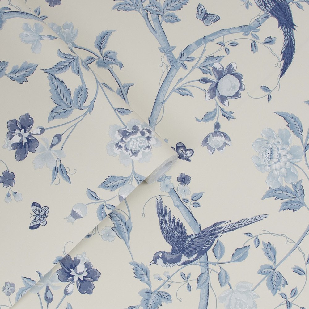Summer Palace Wallpaper - Royal Blue - Laura Ashley - 113390 - Premier Wallcovering
