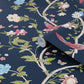 Summer Palace Wallpaper - Midnight Blue - Laura Ashley - 120134 - Premier Wallcovering