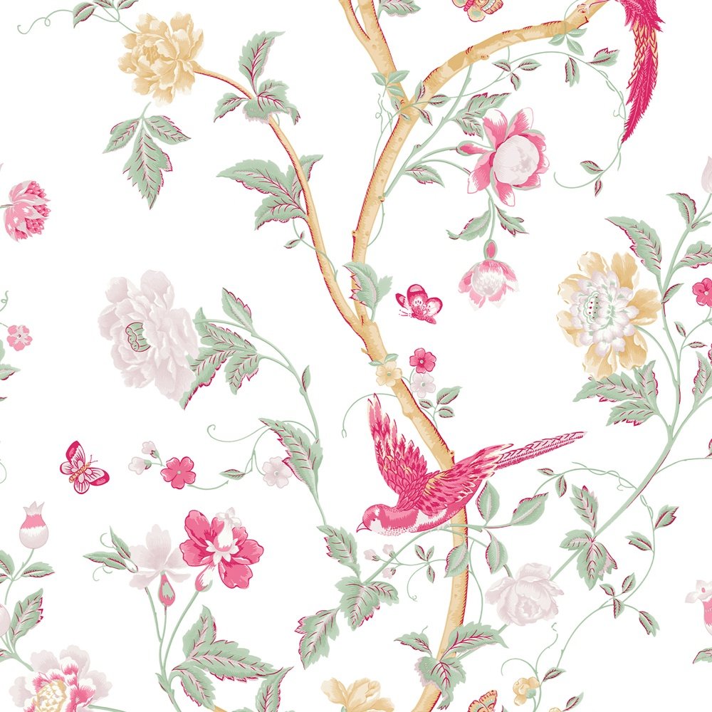 Summer Palace Wallpaper - Peony - Laura Ashley - 115254 - Premier Wallcovering