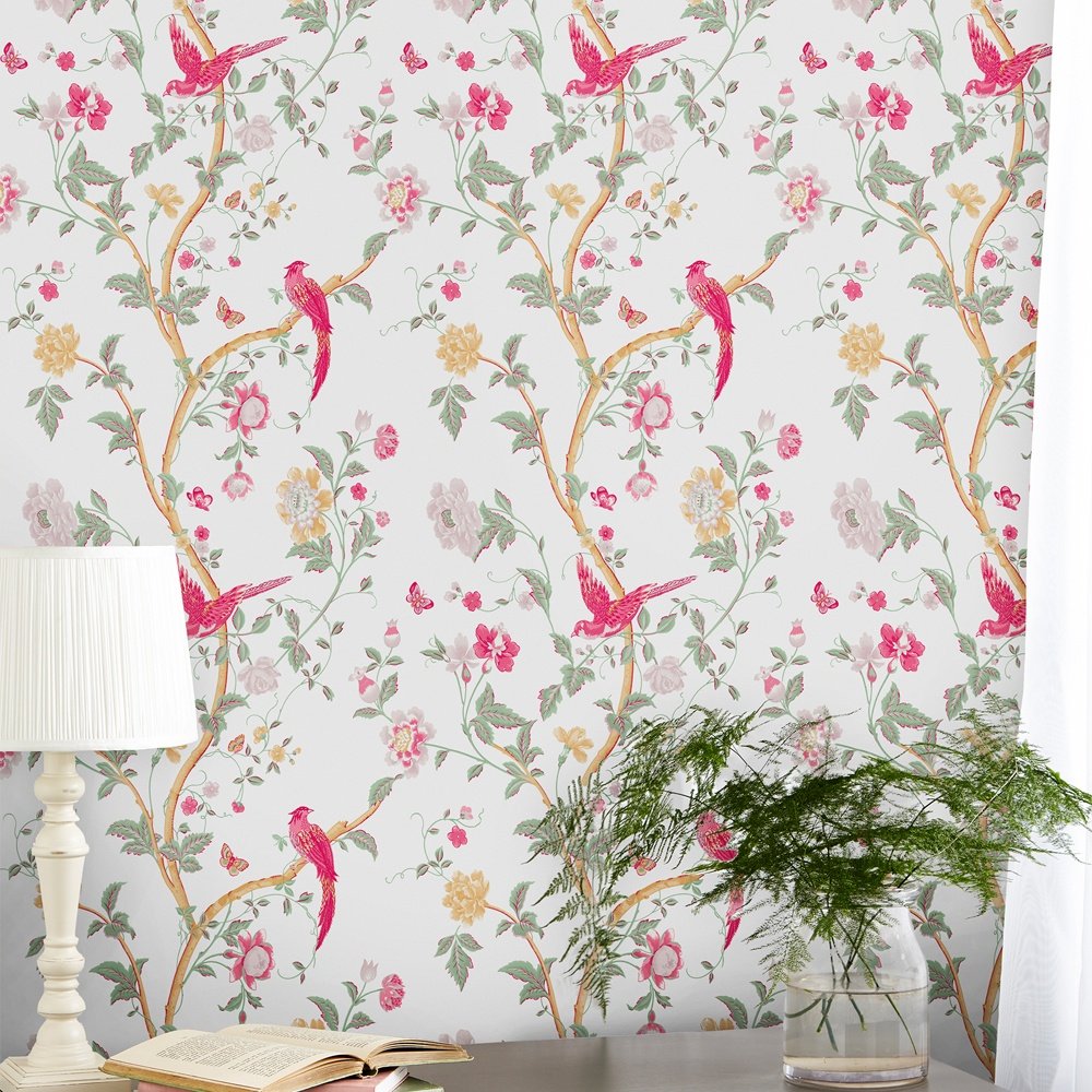 Summer Palace Wallpaper - Peony - Laura Ashley - 115254 - Premier Wallcovering