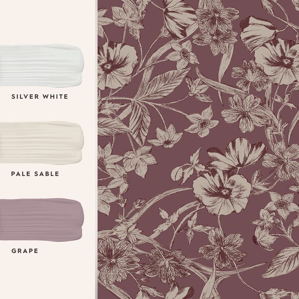 Summerhill Wallpaper - Pale Blackberry - Laura Ashley - 121086 - Premier Wallcovering