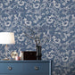 Summerhill Wallpaper - Midnight Blue - Laura Ashley - 118486 - Premier Wallcovering