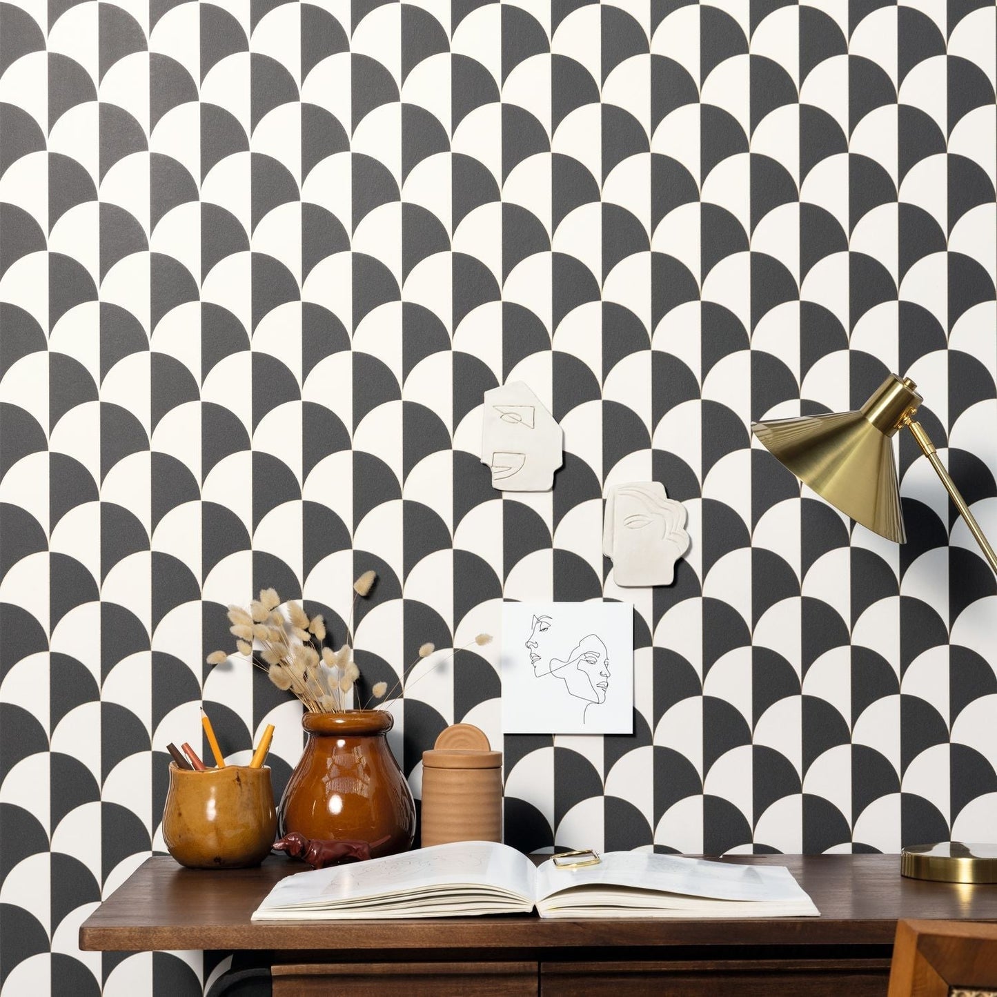 Sundown Wallpaper - Blanc Noir - Caselio - 104240926