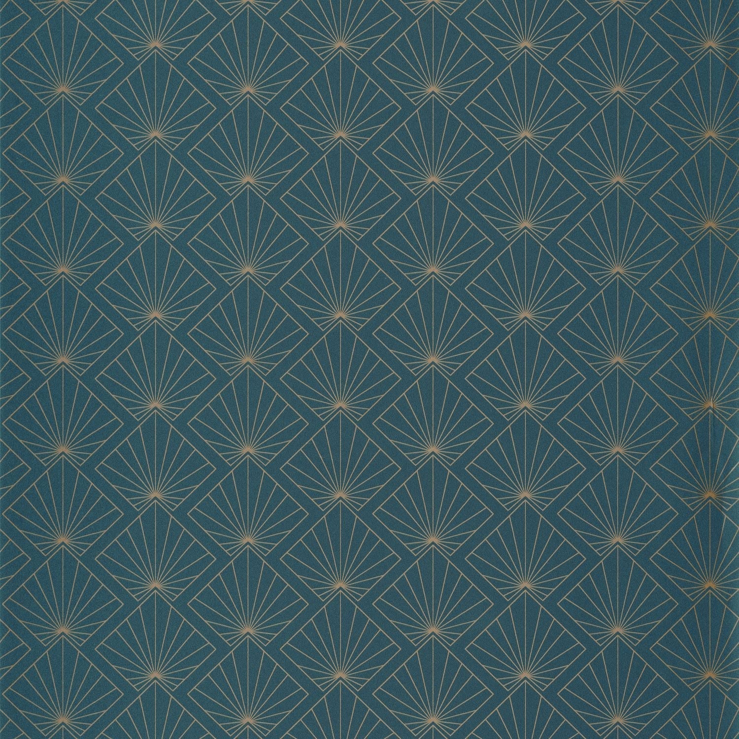 Sunrise Wallpaper - Teal Blue - Caselio - 101236100