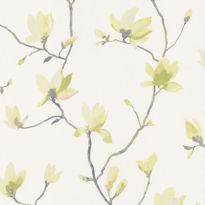 Suzhou Florescence Wallpaper - Green - Casadeco - 82367207 - Premier Wallcovering