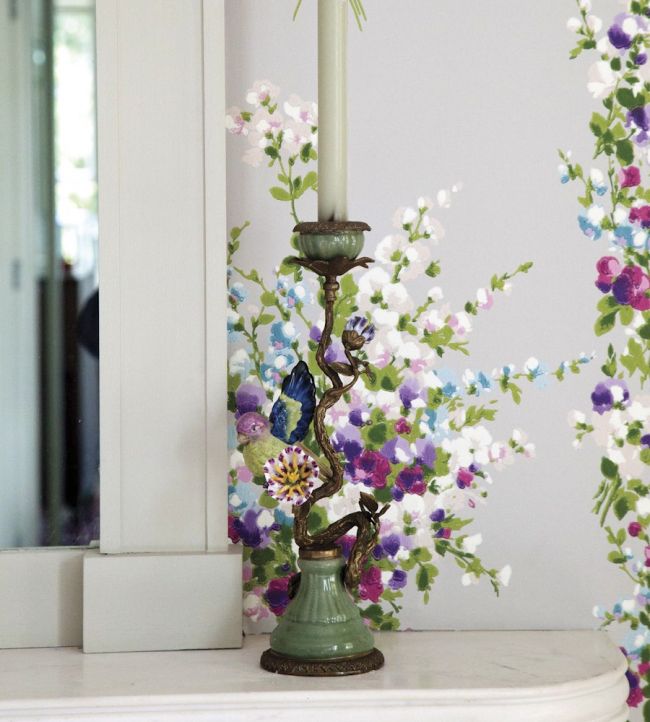 Suzhou Wallpaper - Brown/Coral/Pink - Nina Campbell - NCW4184 - 02 - Premier Wallcovering