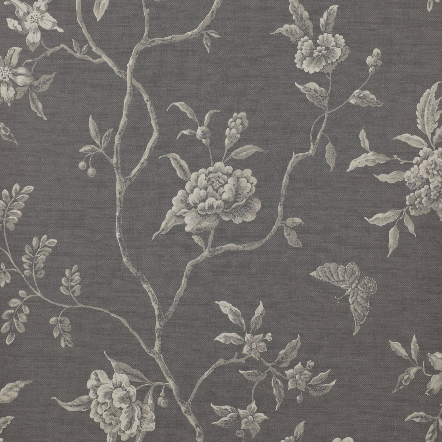 Swedish Tree Wallpaper - Charcoal - Colefax & Fowler - 07165/04 - Premier Wallcovering