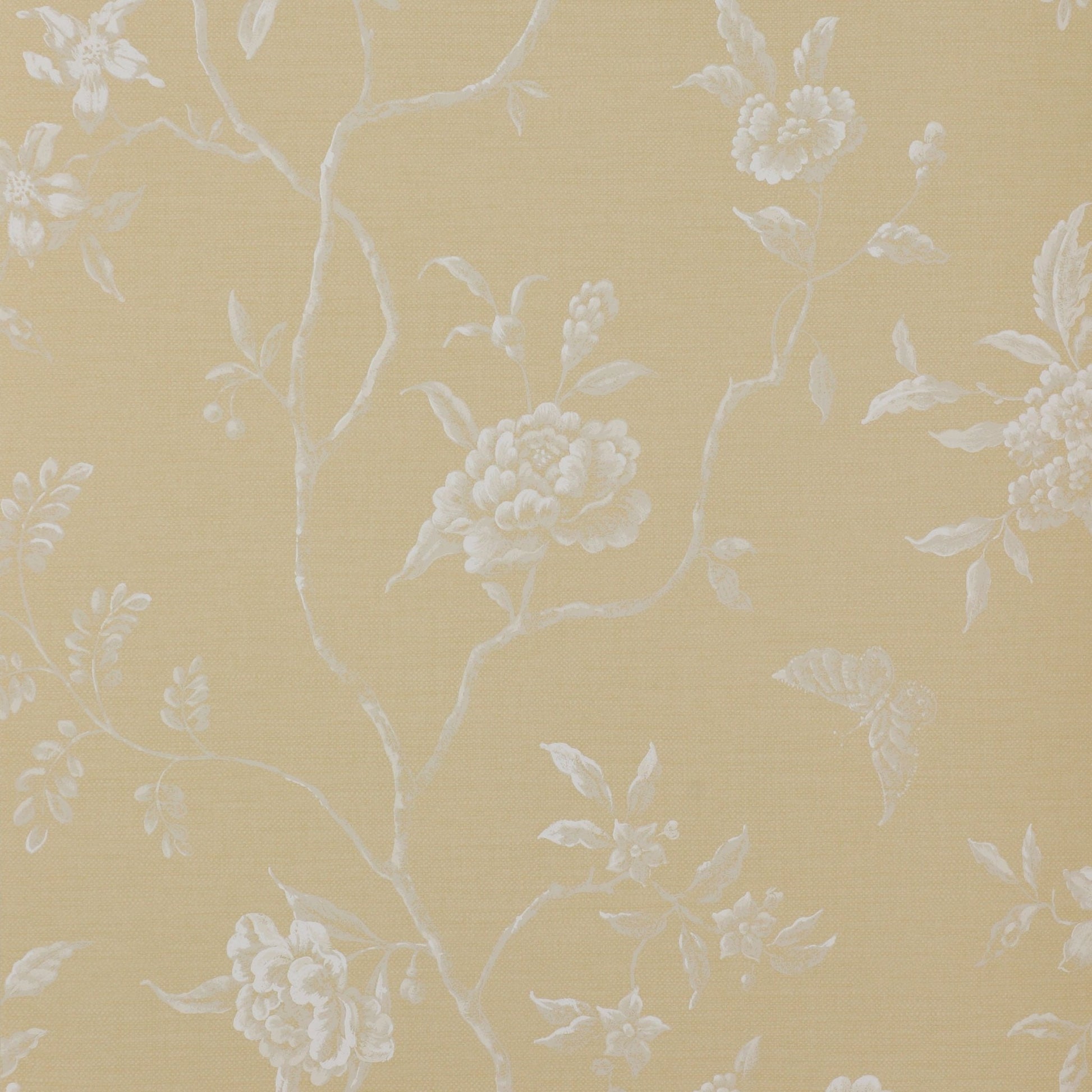 Swedish Tree Wallpaper - Yellow - Colefax & Fowler - 07165/01 - Premier Wallcovering