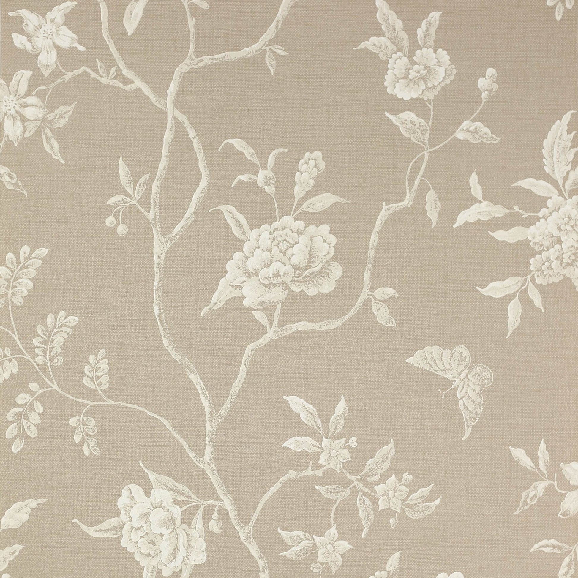 Swedish Tree Wallpaper - Flax - Colefax & Fowler - 07165/06 - Premier Wallcovering
