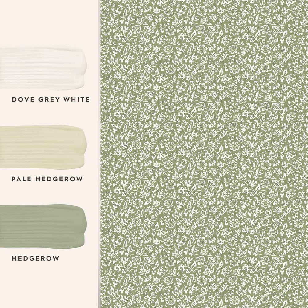 Sweet Alyssum Wallpaper - Moss Green - Laura Ashley - 121077 - Premier Wallcovering