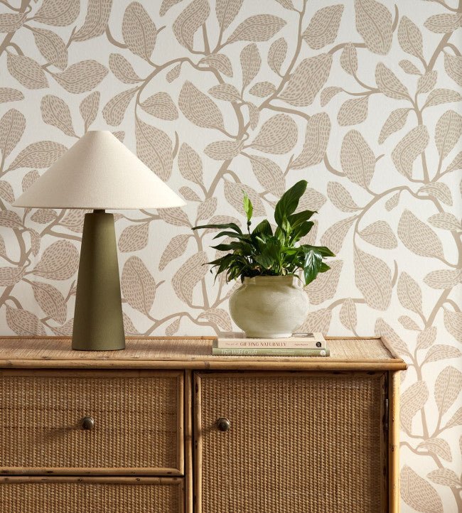 Sweet Bay Wallpaper - Stone - Scion - NSCW113270