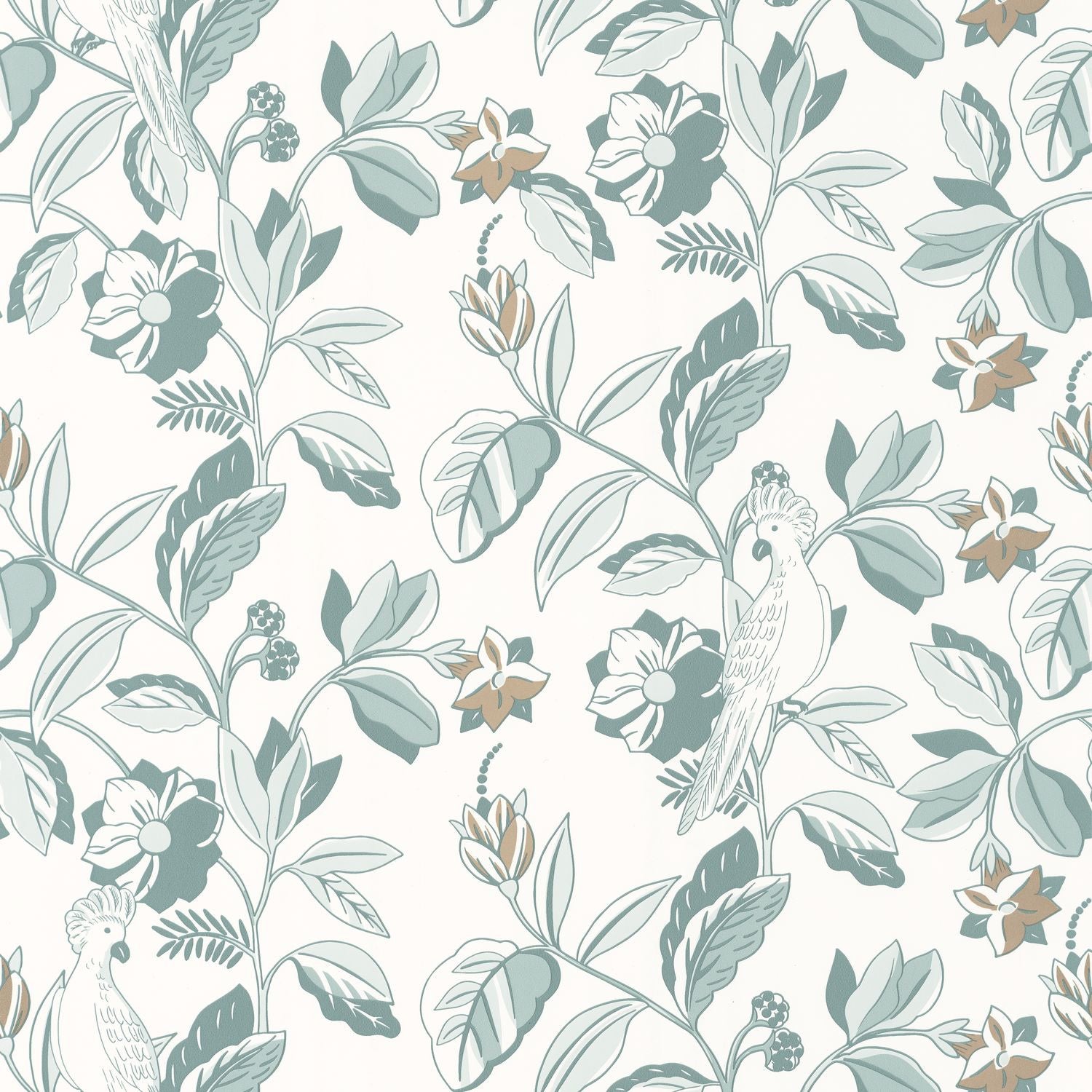 Sweet Feathers Wallpaper - Smoke Blue - Caselio - 102626023