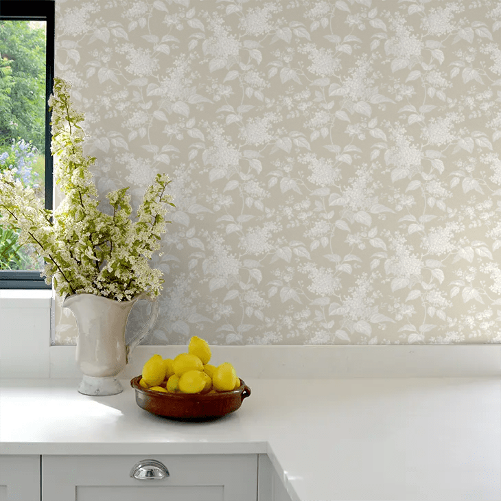 Syren Wallpaper - Beige - Boråstapeter - 6964 - Premier Wallcovering
