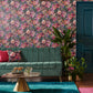 Tahiti Wallpaper - Amethyst/Emerald - Clarke & Clarke - W0145/01 - Premier Wallcovering