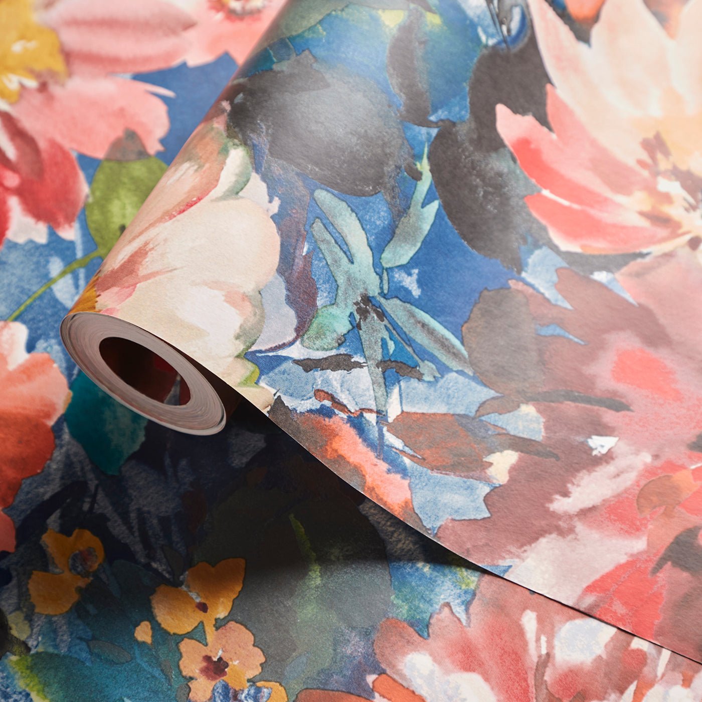 Tahiti Wallpaper - Midnight - Clarke & Clarke - W0145/03 - Premier Wallcovering