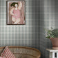 Tailor´s Tweed Wallpaper - Pale Turquoise - Boråstapeter - 3580 - Premier Wallcovering