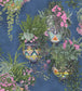 Talavera Wallpaper - Fuchsia & Forest Greens on Cerulean Sky - 117/9026 - Cole & Son - Premier Wallcovering