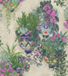 Talavera Wallpaper - Magenta & Spring Greens on Stone - 117/9027 - Cole & Son - Premier Wallcovering