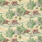 Tally Ho Wallpaper - Evergreen/Crimson - DVIN214598 - Sanderson