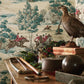 Tally Ho Wallpaper - Teal/Ruby - DVIN214597 - Sanderson