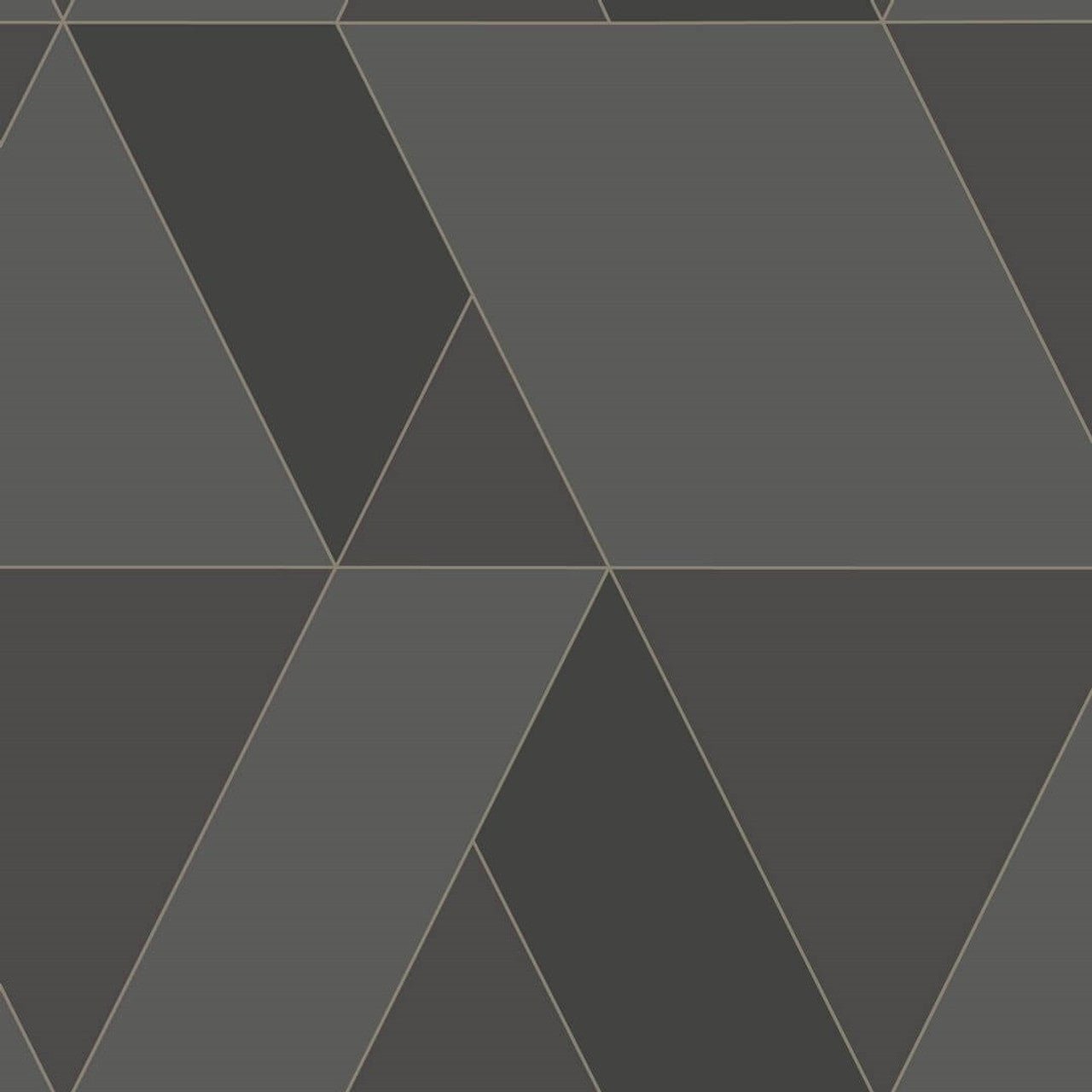 Tangram Perception Wallpaper - Noir Graphite - Casadeco - 86529531 - Premier Wallcovering
