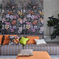 Tapestry Flower Wallpaper - Damson - PDG1153/02 - Designers Guild