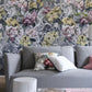 Tapestry Flower Wallpaper - Platinum - PDG1153/04 - Designers Guild