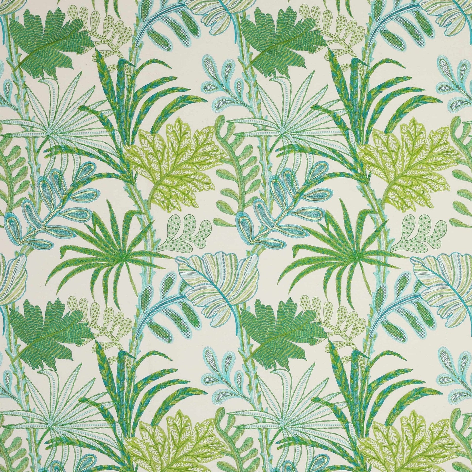 Tara Fabric - Turquoise - Manuel Canovas - 04938/01 - Premier Wallcovering