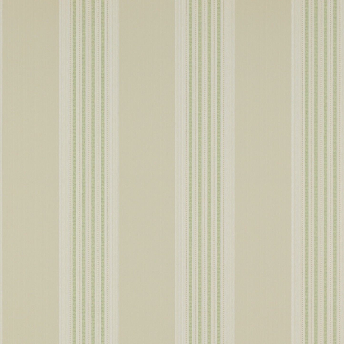 Tealby Stripe Wallpaper - Beige/Green - Colefax & Fowler - 07991/06 - Premier Wallcovering