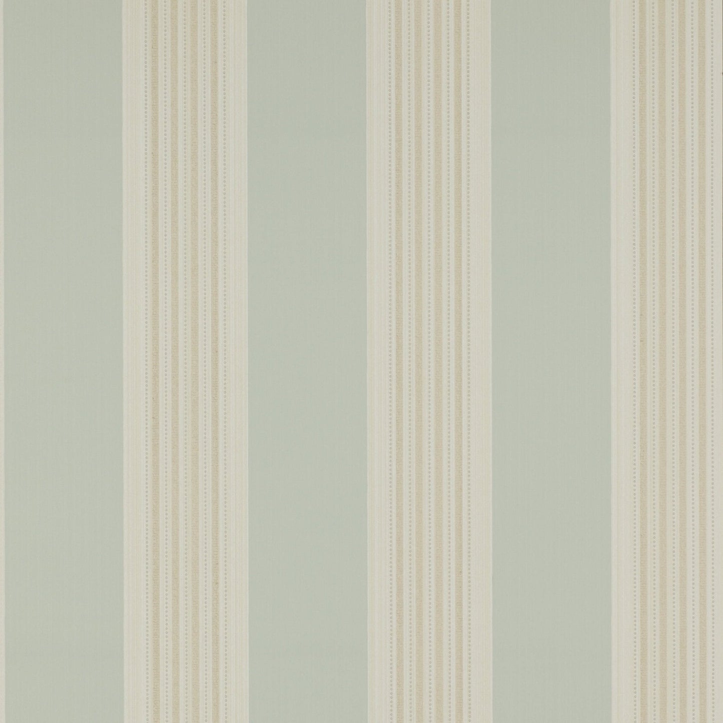Tealby Stripe Wallpaper - Aqua/Beige - Colefax & Fowler - 07991/04 - Premier Wallcovering