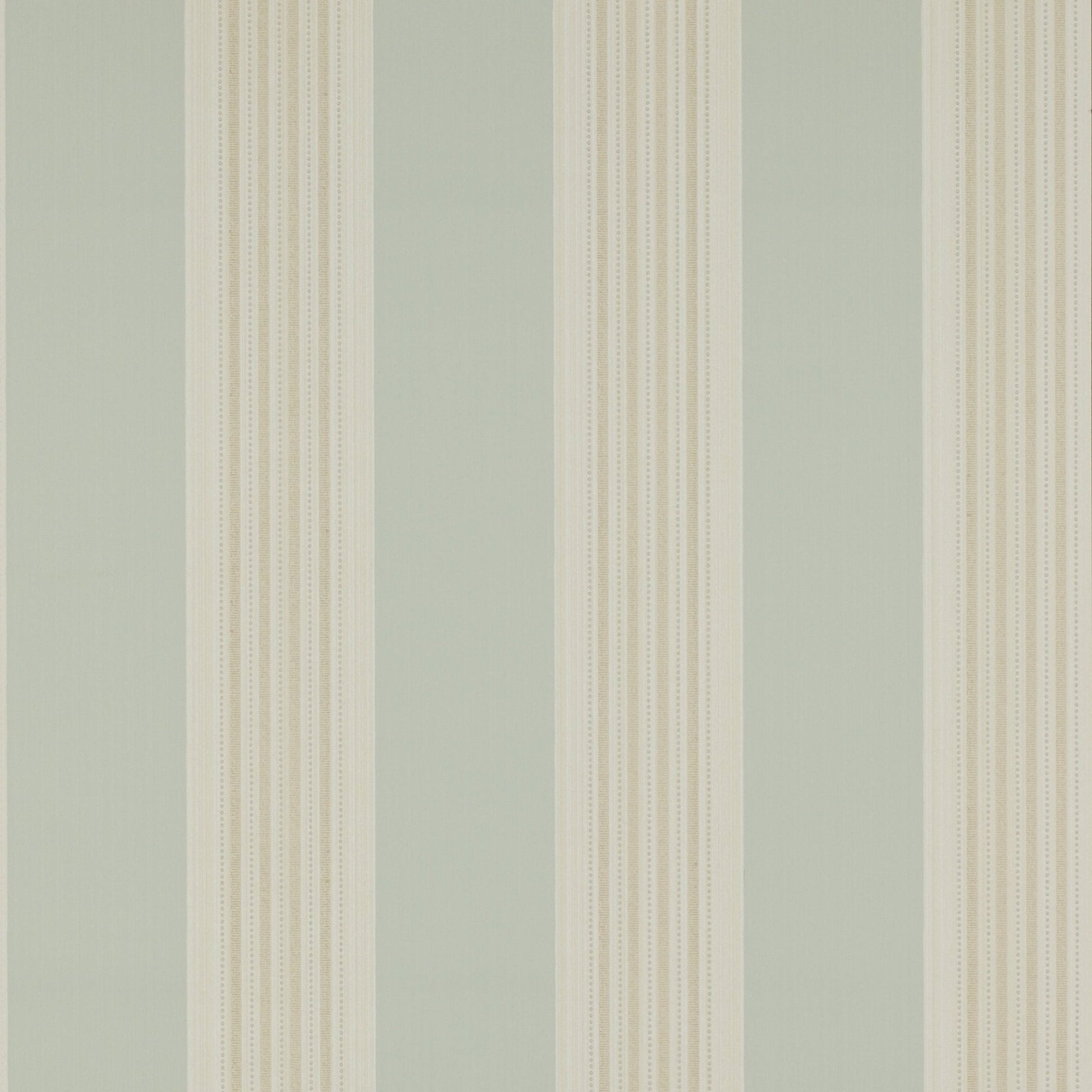 Tealby Stripe Wallpaper - Aqua/Beige - Colefax & Fowler - 07991/04 - Premier Wallcovering