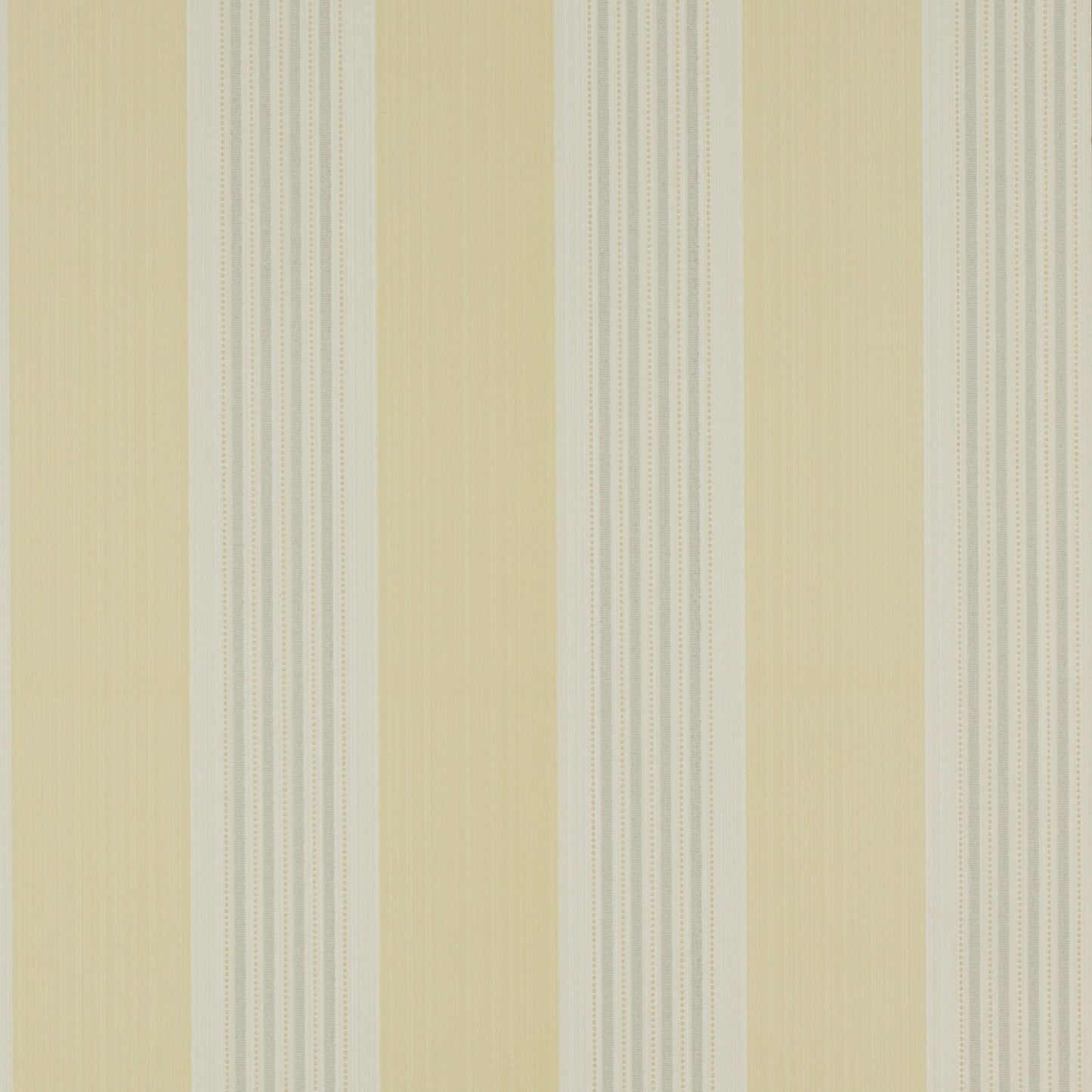 Tealby Stripe Wallpaper - Yellow/Grey - Colefax & Fowler - 07991/03 - Premier Wallcovering