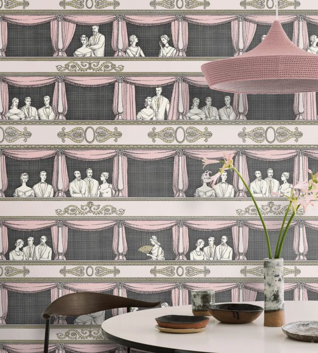 Teatro Wallpaper - Blush - 114/4008 - Cole & Son - Premier Wallcovering