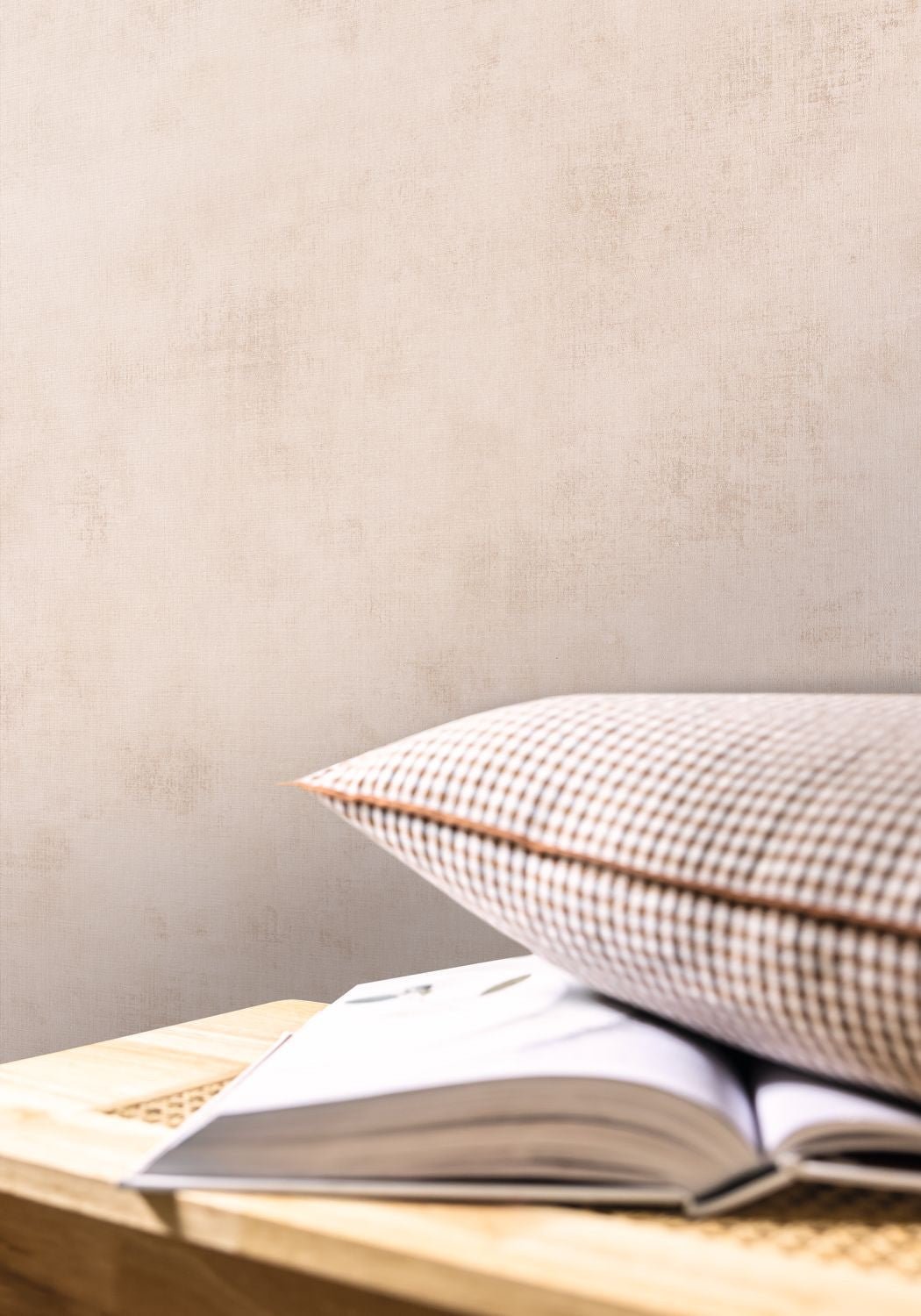 Telas 2 Uni Metalises Wallpaper - Taupe Clair - Caselio - 102071566