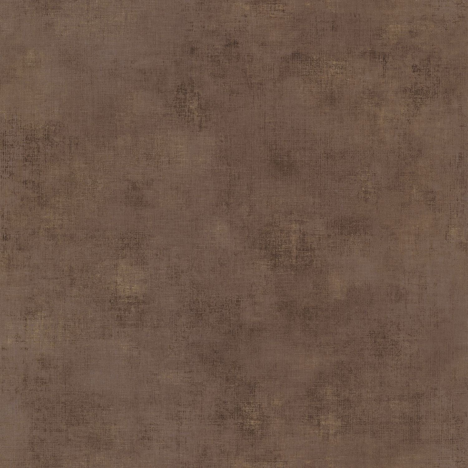 Telas 2 Uni Metalises Wallpaper - Marron - Caselio - 102072131