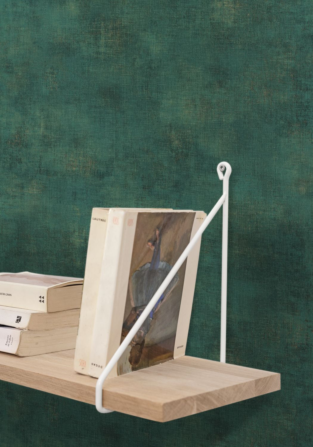 Telas 2 Uni Metalises Wallpaper - Vert Emeraude - Caselio - 102077024