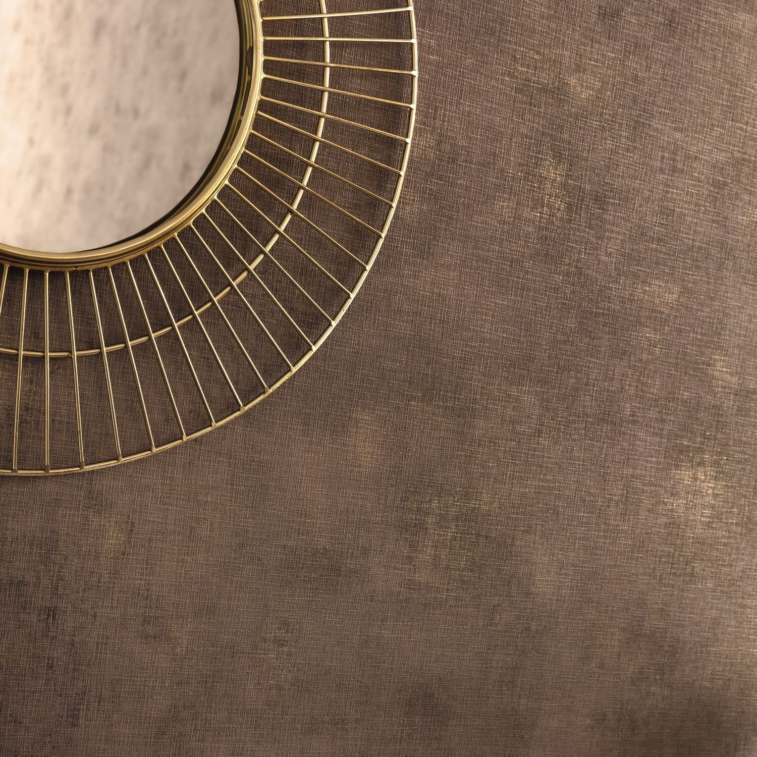 Telas 2 Uni Metalises Wallpaper - Marron - Caselio - 102072131