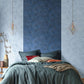 Telas 2 Uni Metalises Wallpaper - Bleu Stone - Caselio - 102076001