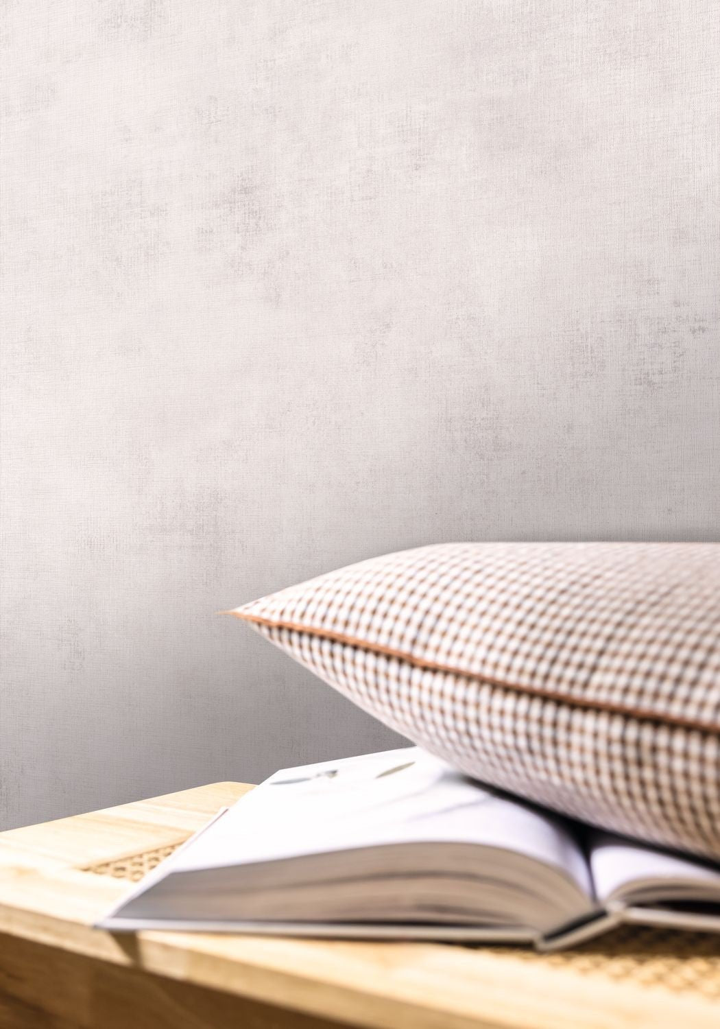 Telas 2 Uni Metalises Wallpaper - Blanc Nacre - Caselio - 102070000