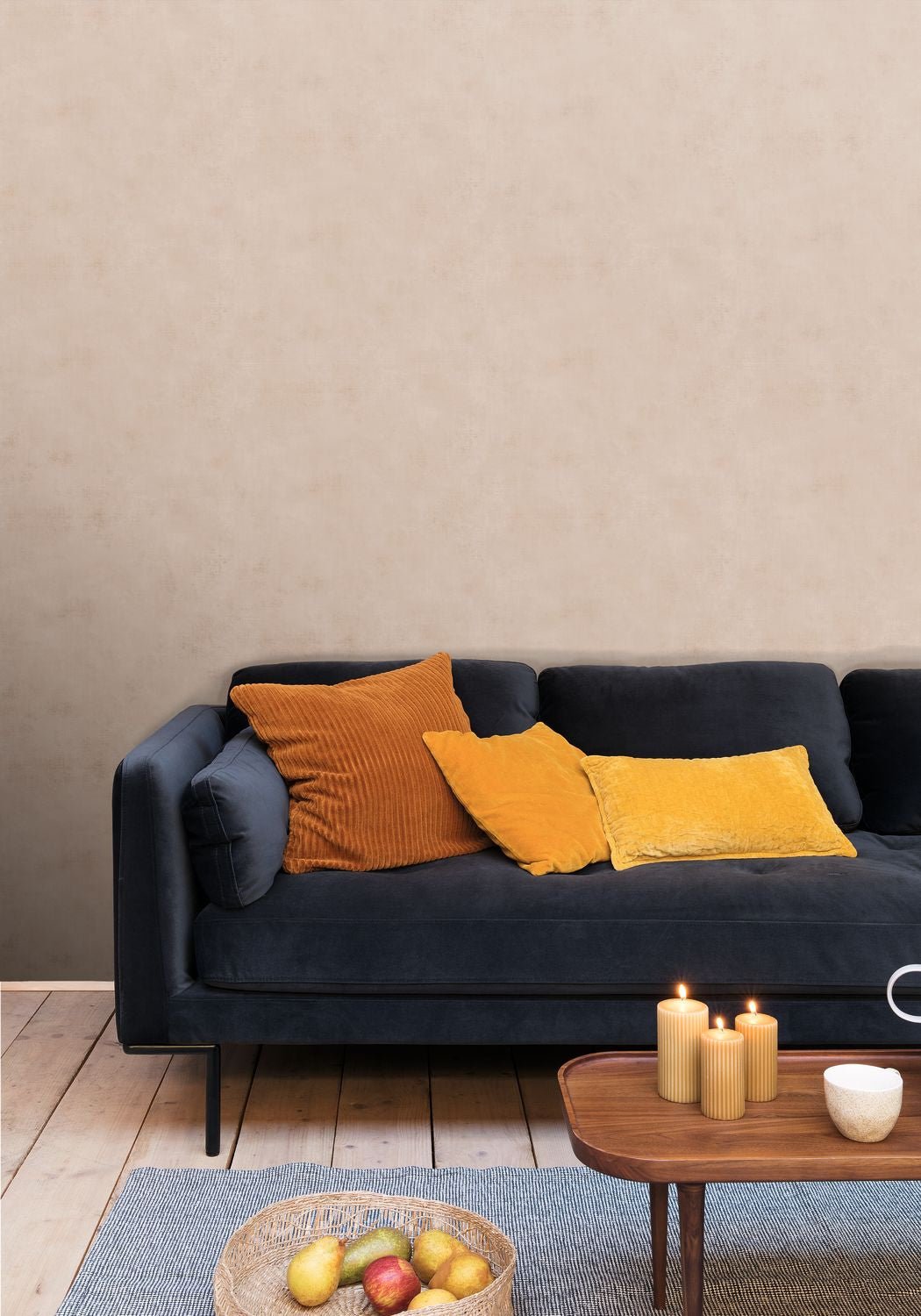 Telas 2 Uni Wallpaper - Beige - Caselio - 102061010