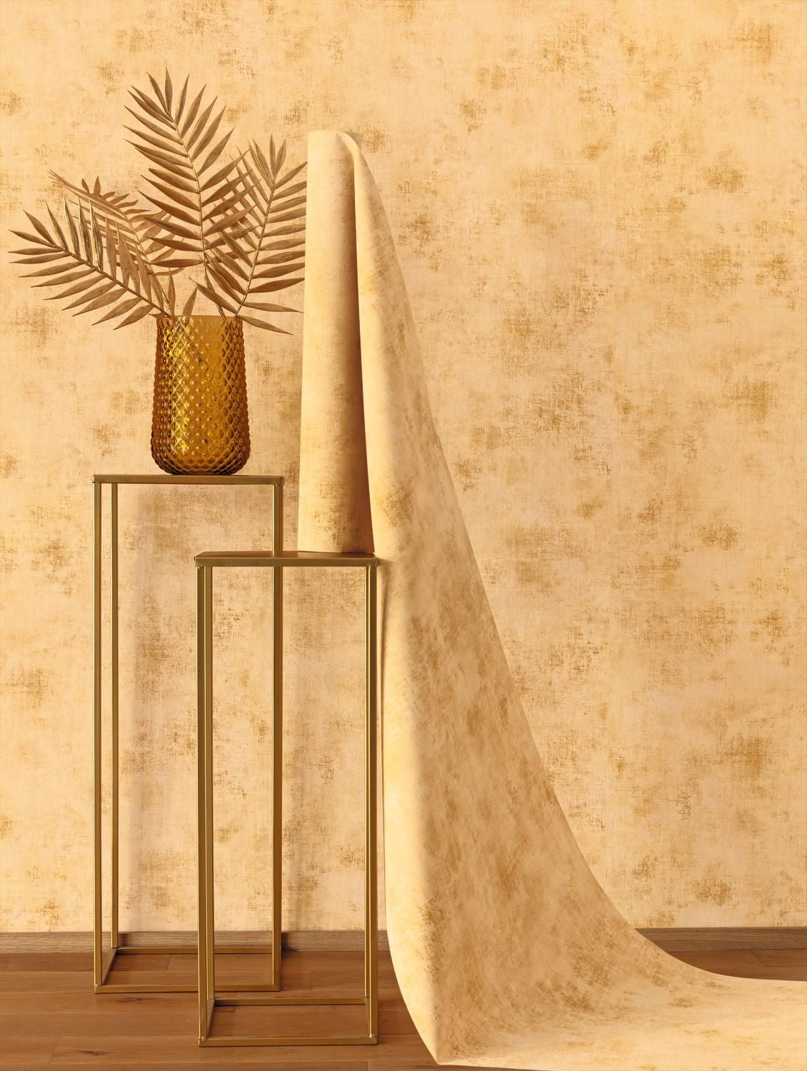 Telas 2 Uni Wallpaper - Ambre - Caselio - 102062669