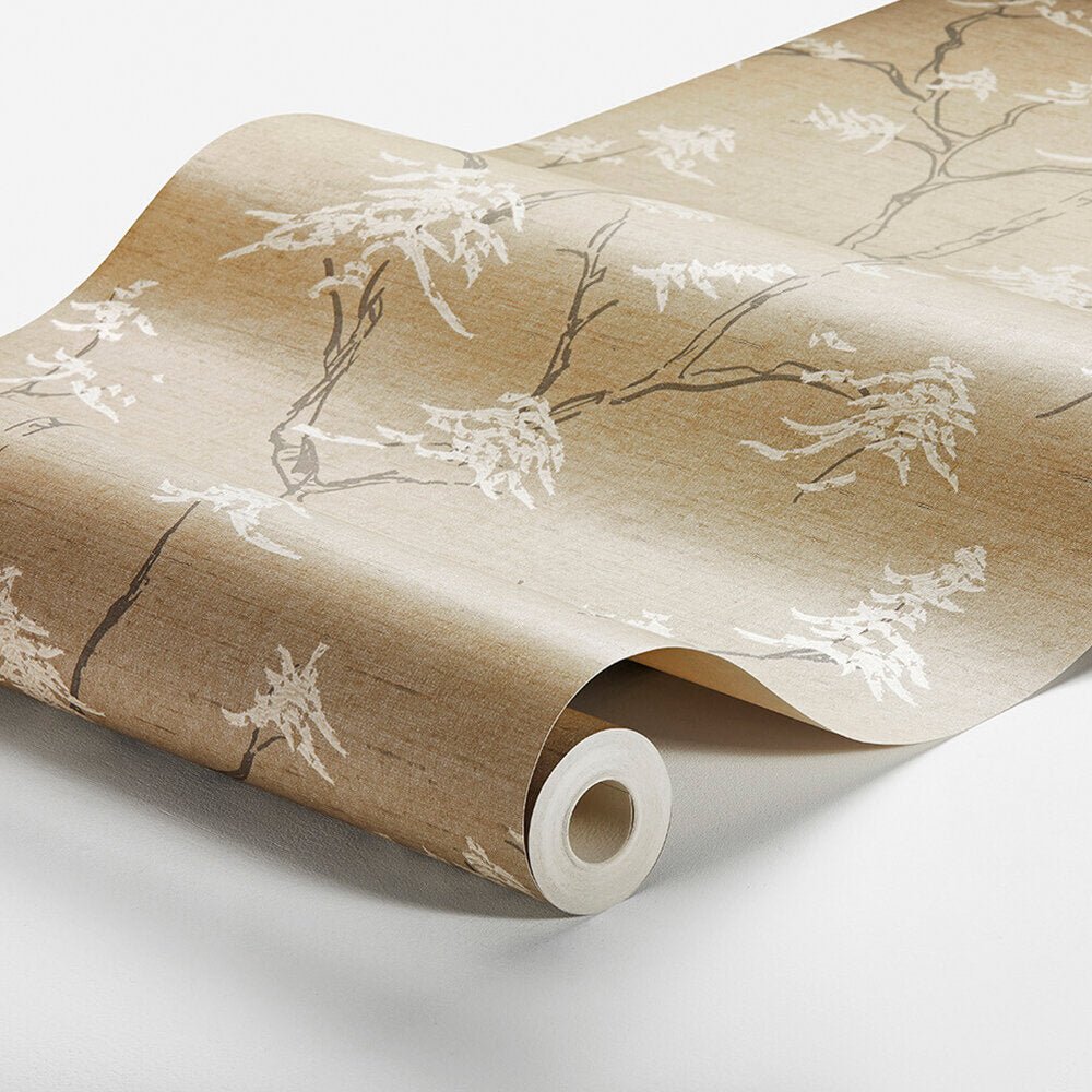 Temple Tree Wallpaper - Buttermilk Beige - Boråstapeter - 3104 - Premier Wallcovering