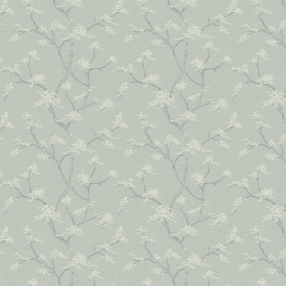 Temple Tree Wallpaper - Grey - Green - Boråstapeter - 3103 - Premier Wallcovering