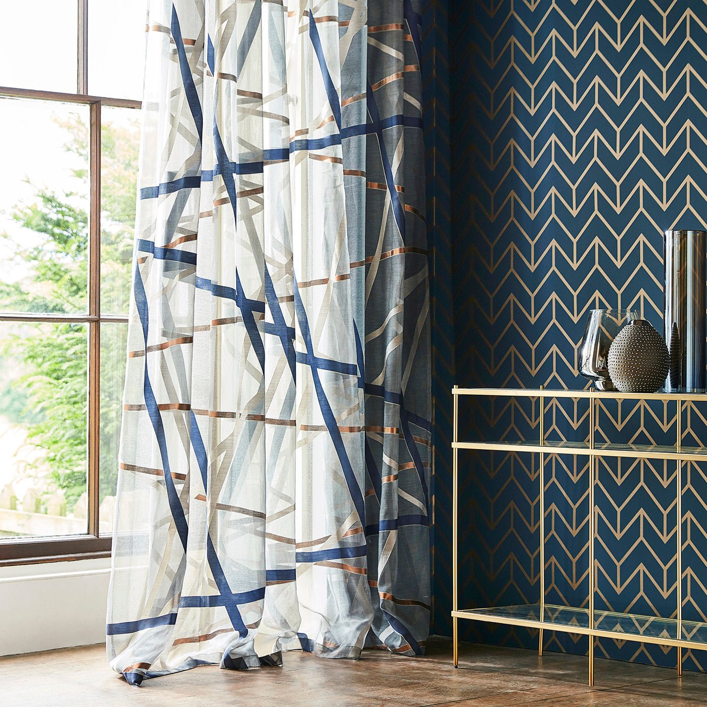 Tessellation Wallpaper - Graphite - Harlequin - HMWF111985