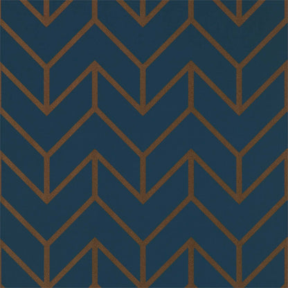 Tessellation Wallpaper - Marine/Copper - Harlequin - HMWF111986